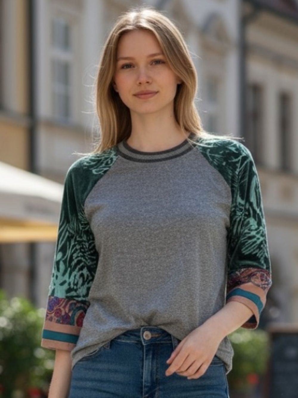Tiny Anthropologie Boho Kimono Sleeve Tee